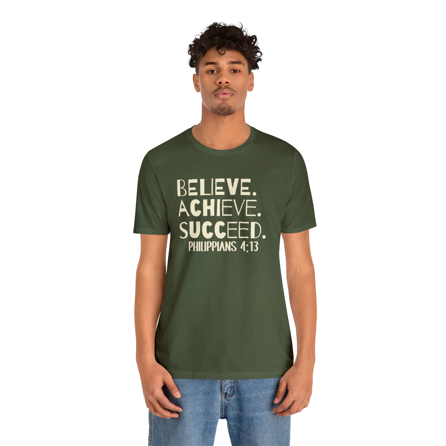 B-A-S Philippians 4:13 Short Sleeve Tee