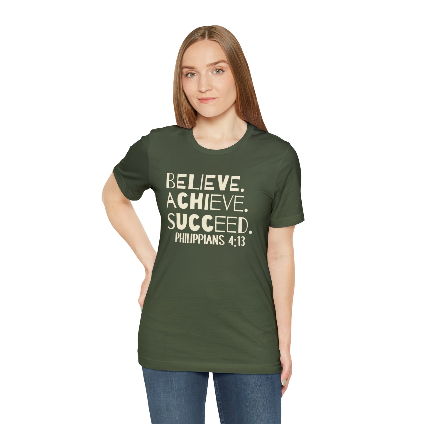 B-A-S Philippians 4:13 Short Sleeve Tee