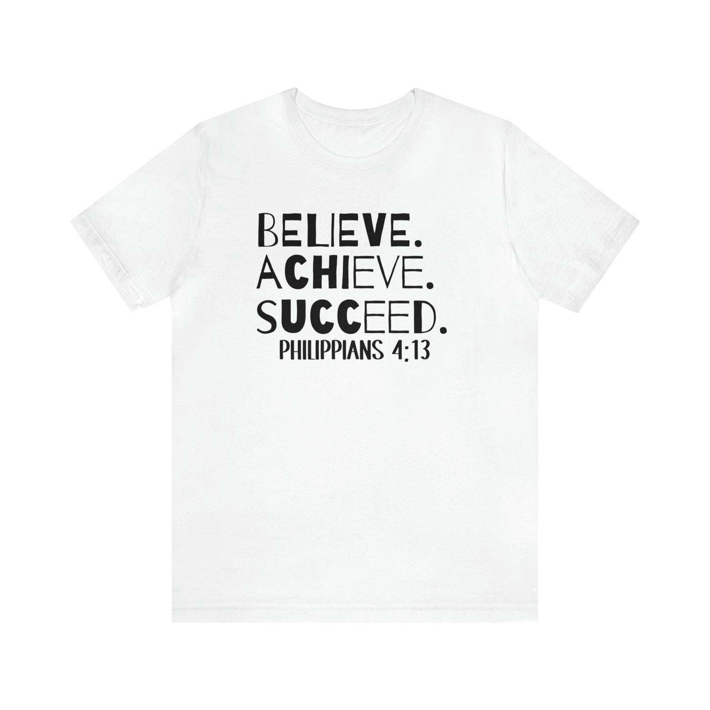 B-A-S Philippians 4:13 Short Sleeve Tee