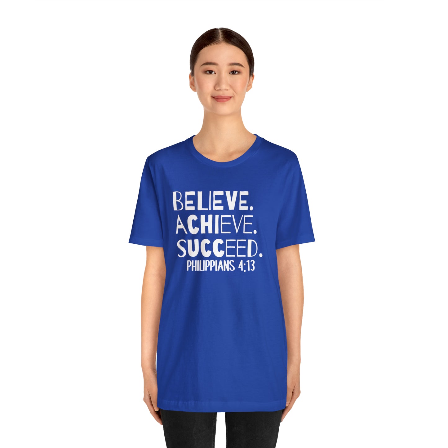 B-A-S Philippians 4:13 Short Sleeve Tee