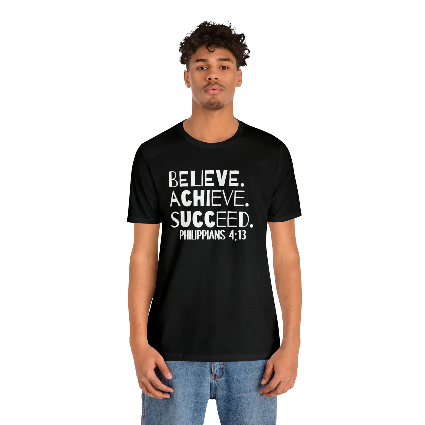 B-A-S Philippians 4:13 Short Sleeve Tee