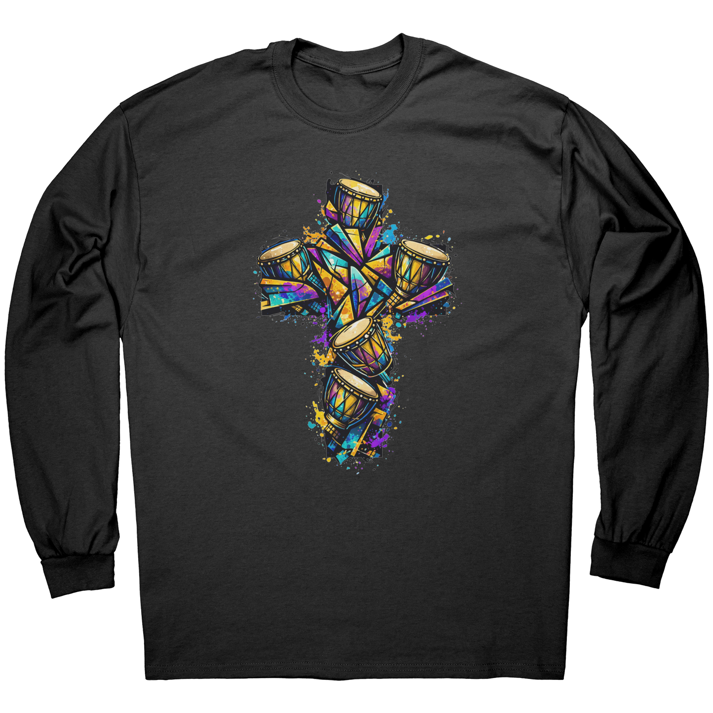 African_Drum_Cross_Long_Sleeve_T-Shirt__Black_Mockup.png_15496337