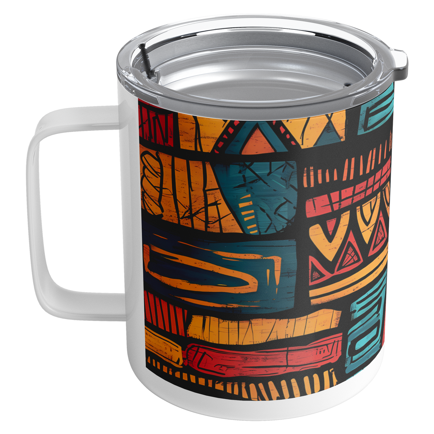 Afrocentric_Tribal_Print_Insulated_Mug__Insulated_Mug_LH_Angle_Mockup.png
