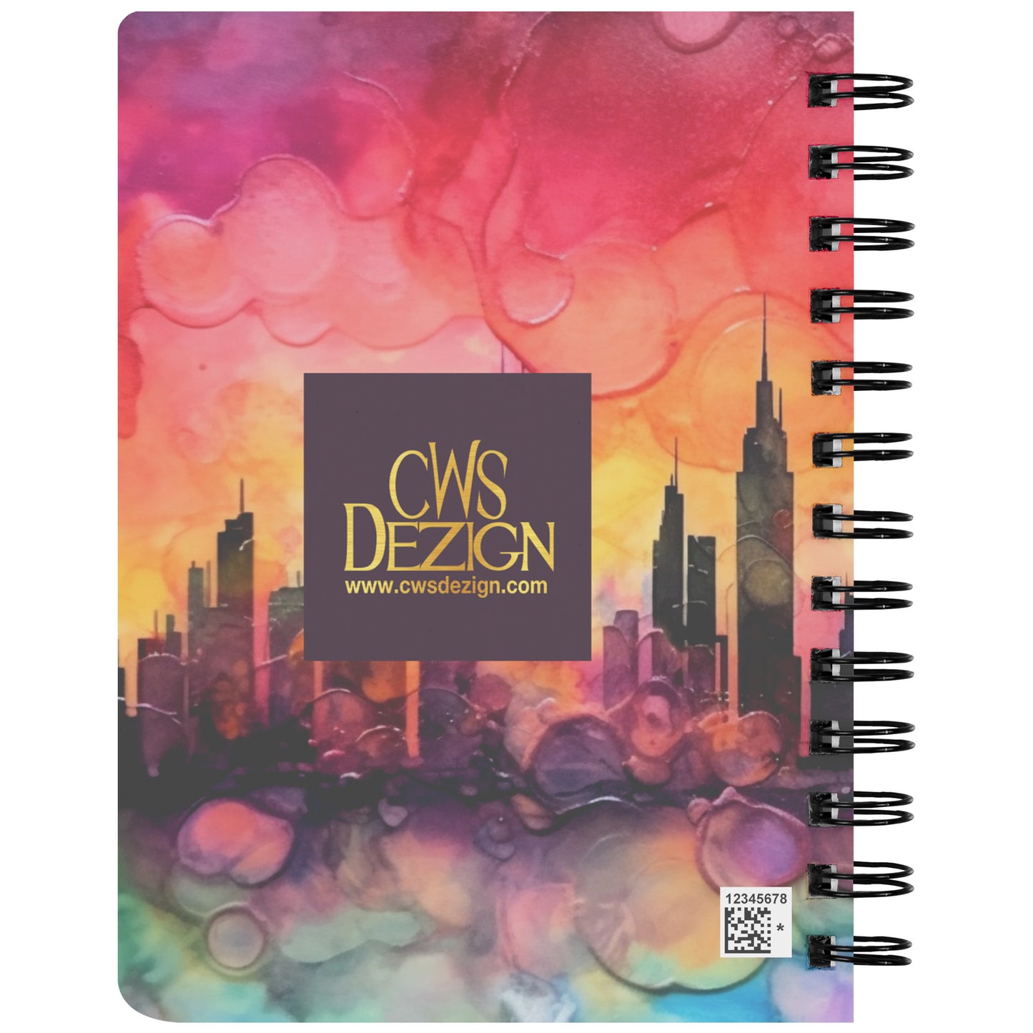 Citiscape Alcohol Ink Notebook