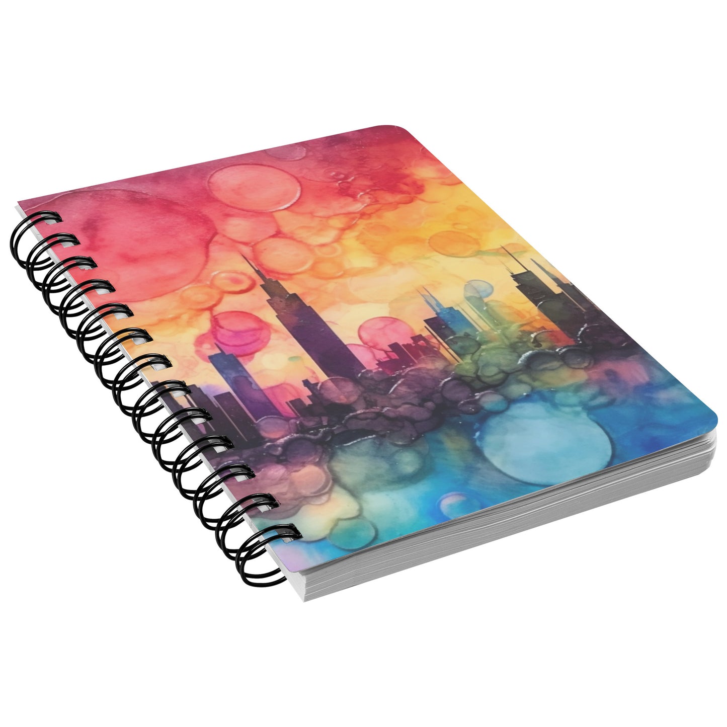 Citiscape Alcohol Ink Notebook