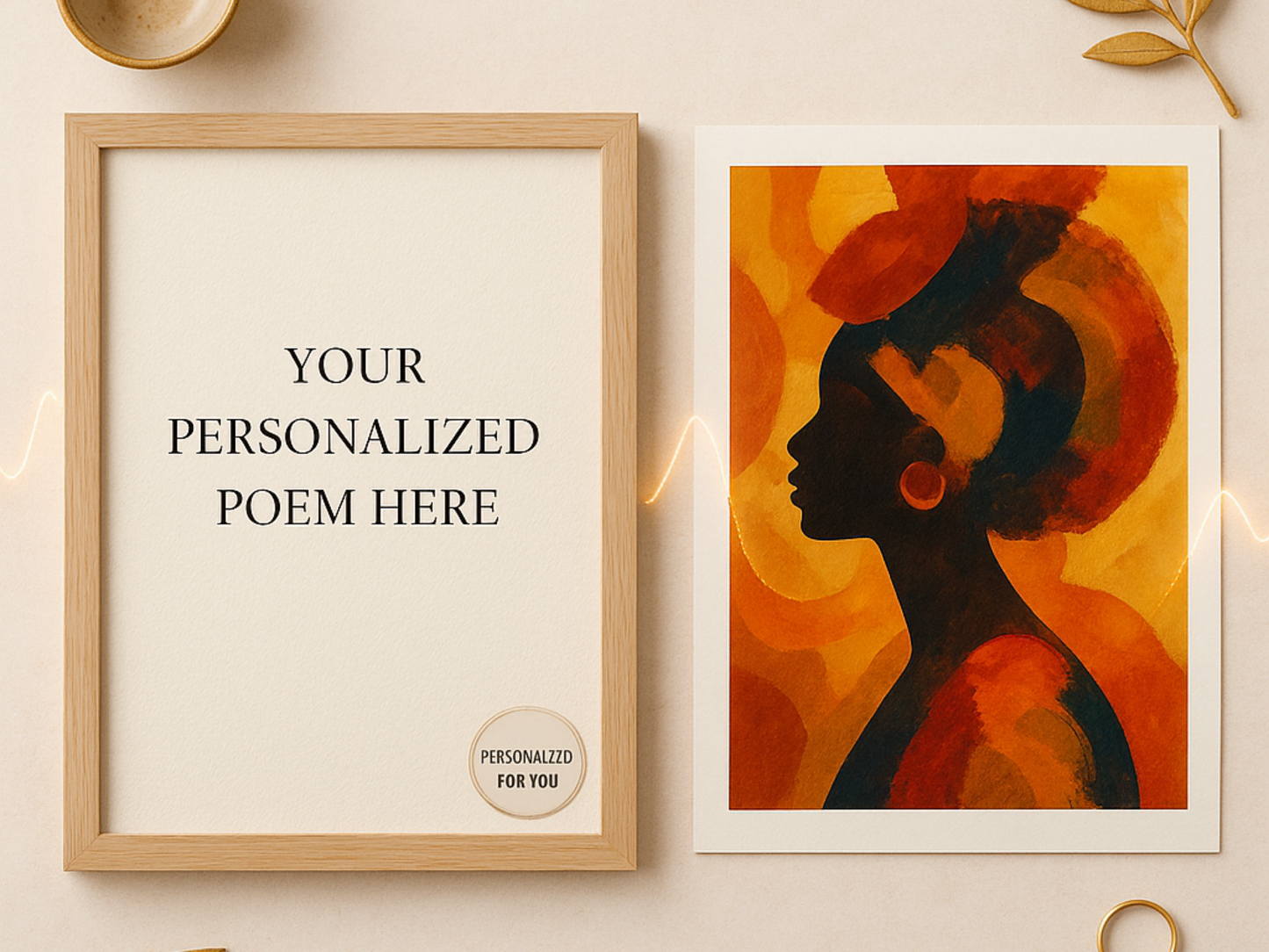 Personalized Poem, Music & Artwork Gift - Faith & Flow