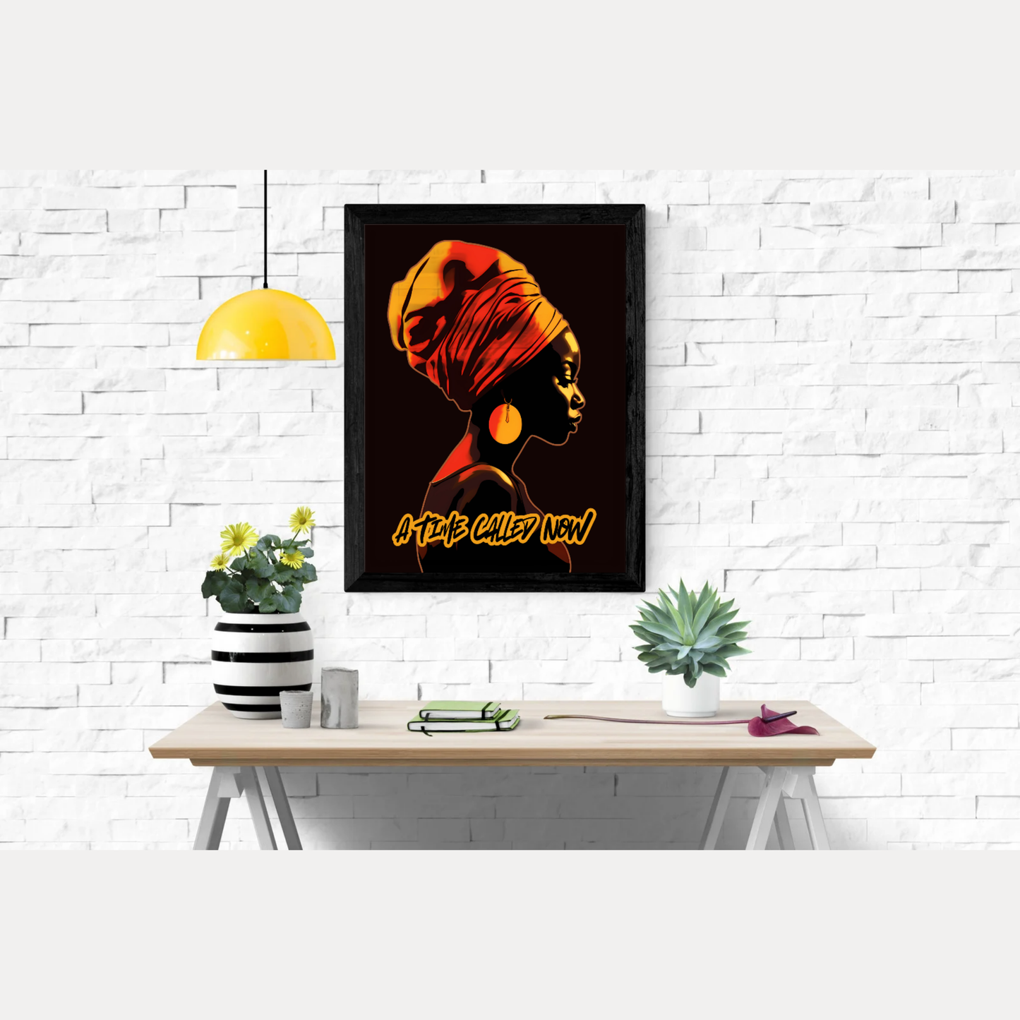 A Time Called Now Wall Art – Faith-Based Poster Print + Digital Poem PDF | Afrocentric Inspirational Decor by CWSDezign