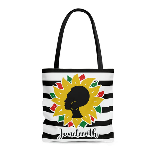 Juneteenth Afro Women Tote Bag