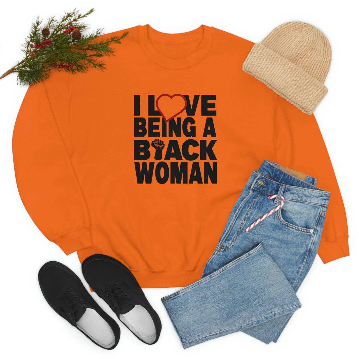 Love Being Crewneck Sweatshirt