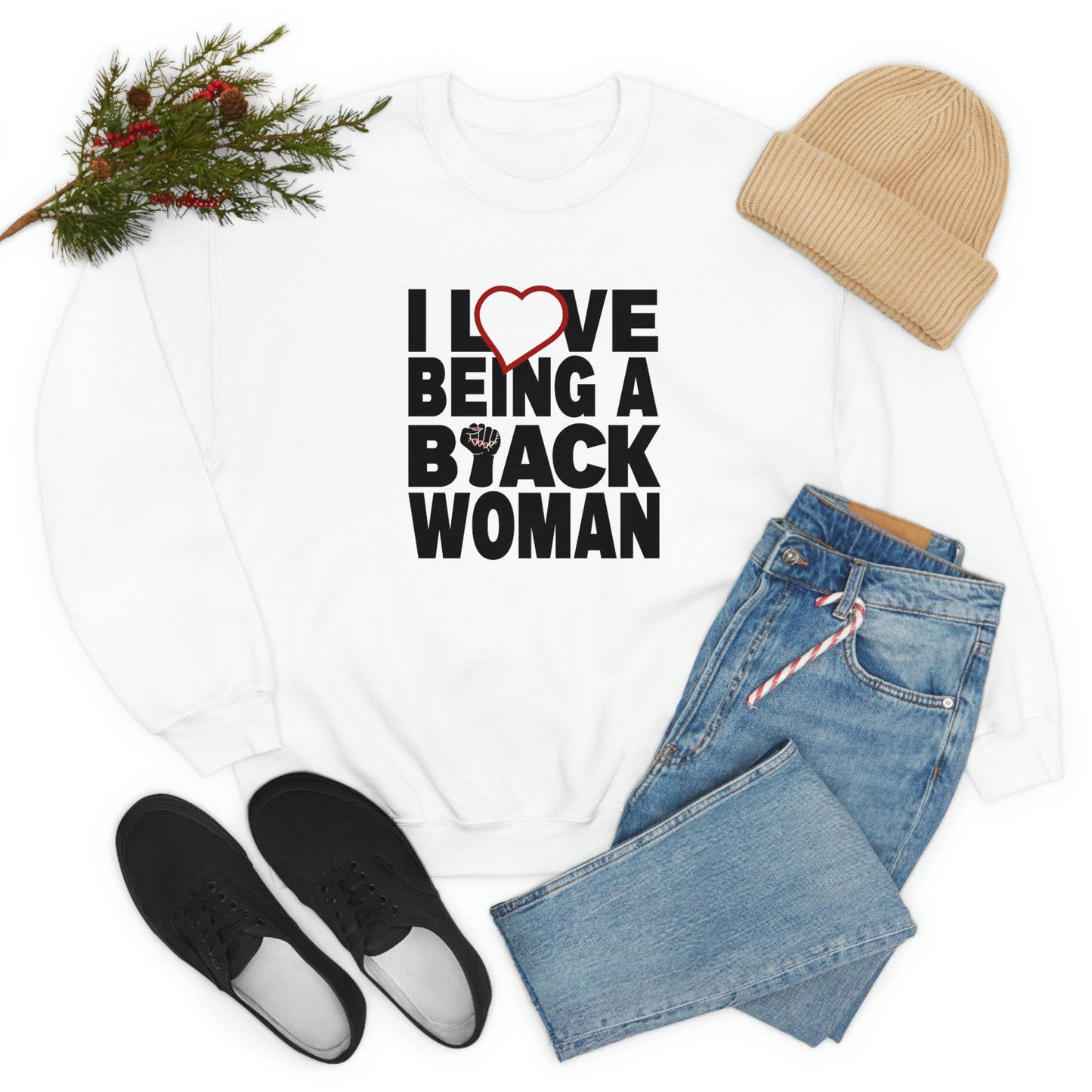 Love Being Crewneck Sweatshirt