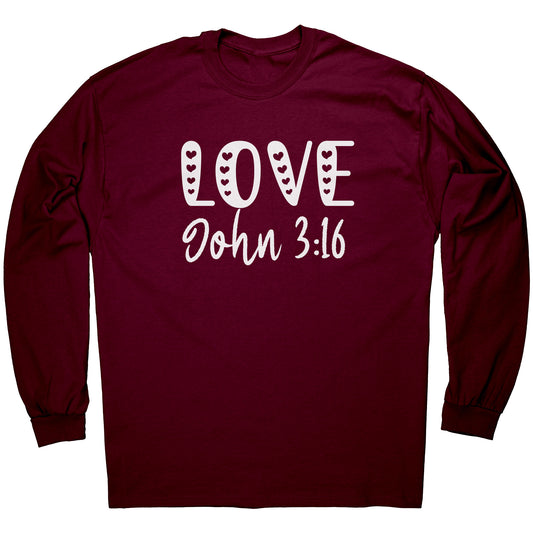 John 3:16 Love II - Long Sleeve Shirt - CWSDezign