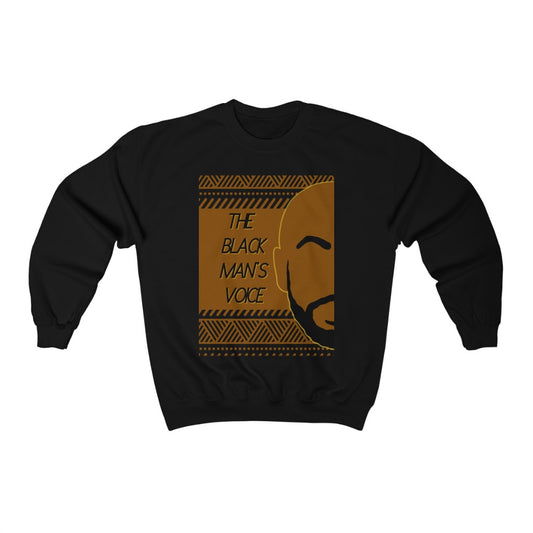 Black Man's Voice Crewneck Sweatshirt - CWSDezign