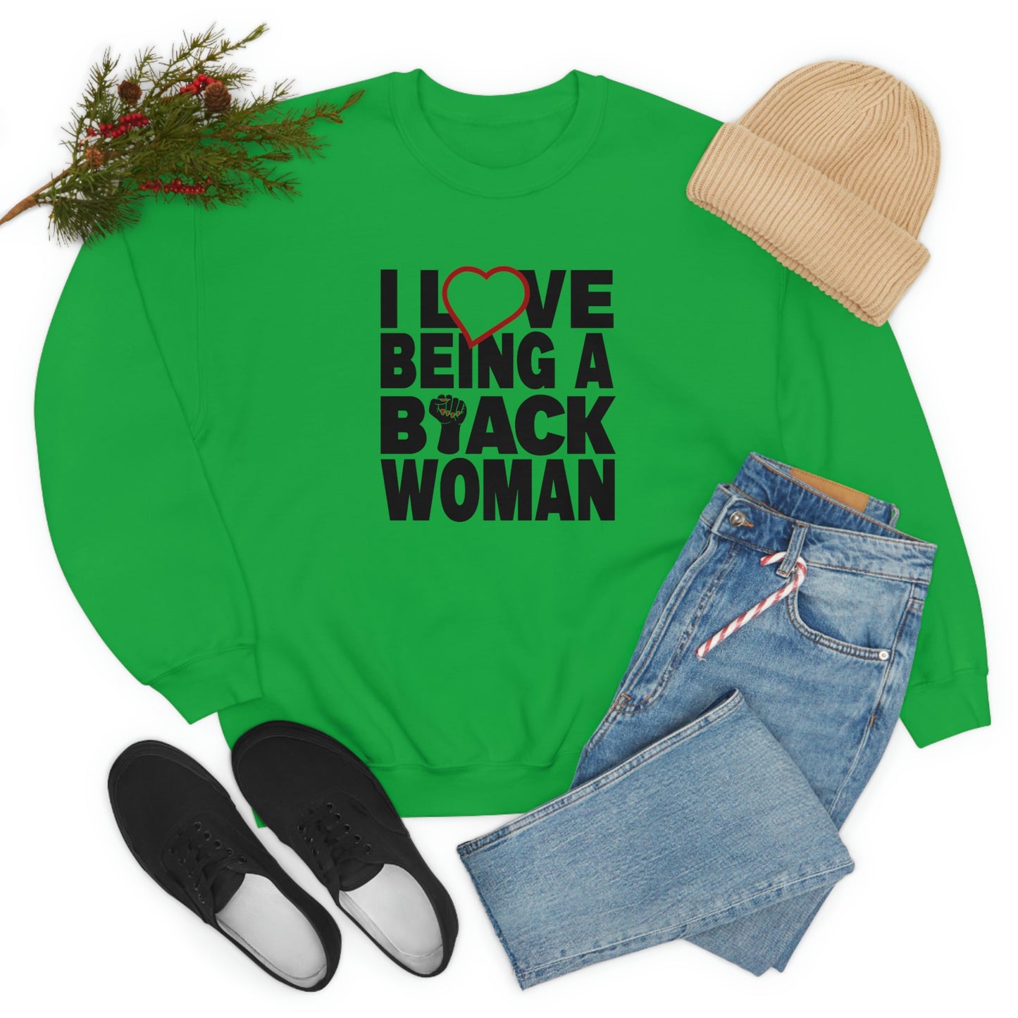Love Being Crewneck Sweatshirt