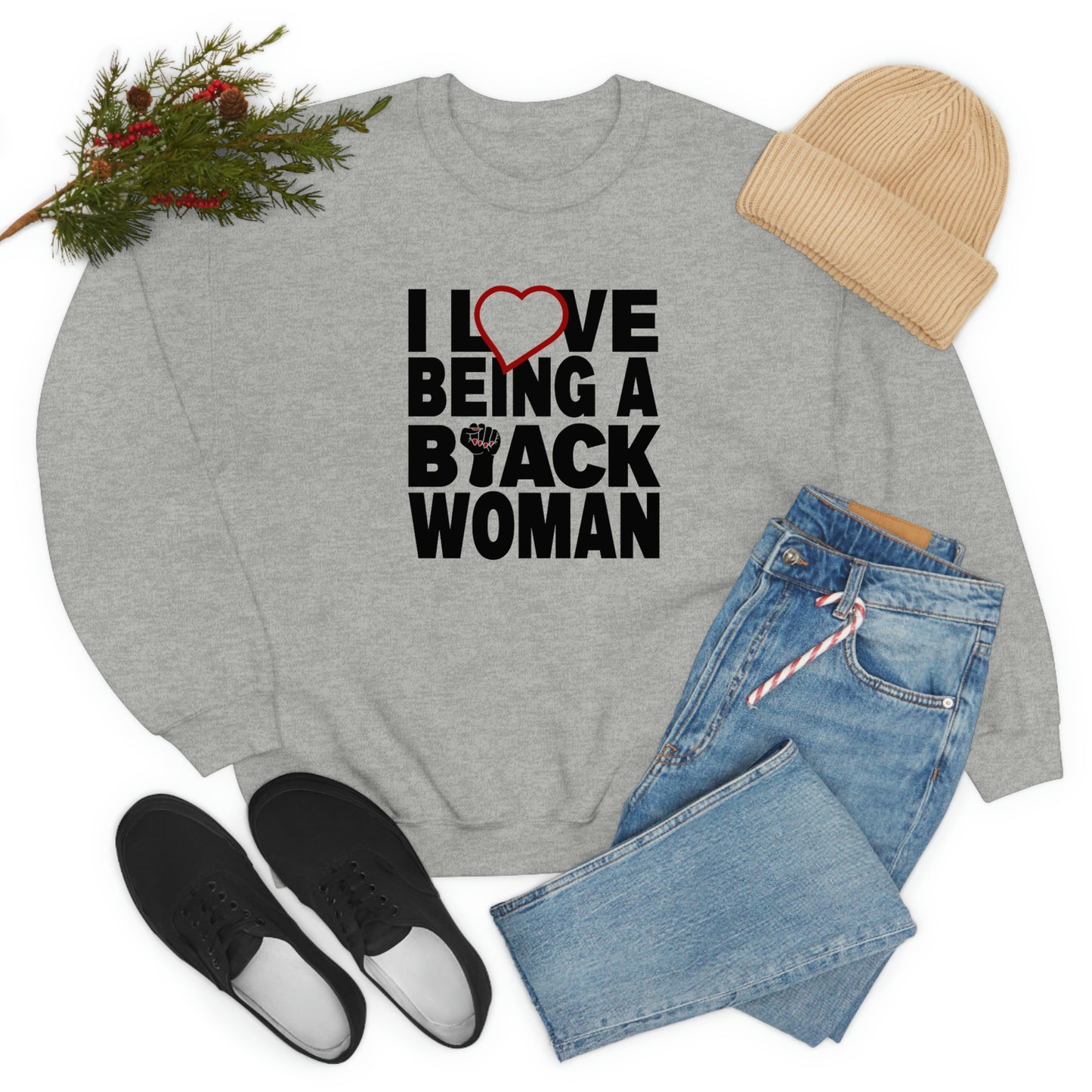 Love Being Crewneck Sweatshirt
