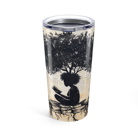 Rooted in Knowledge - Literary Travel Tumbler 20oz -