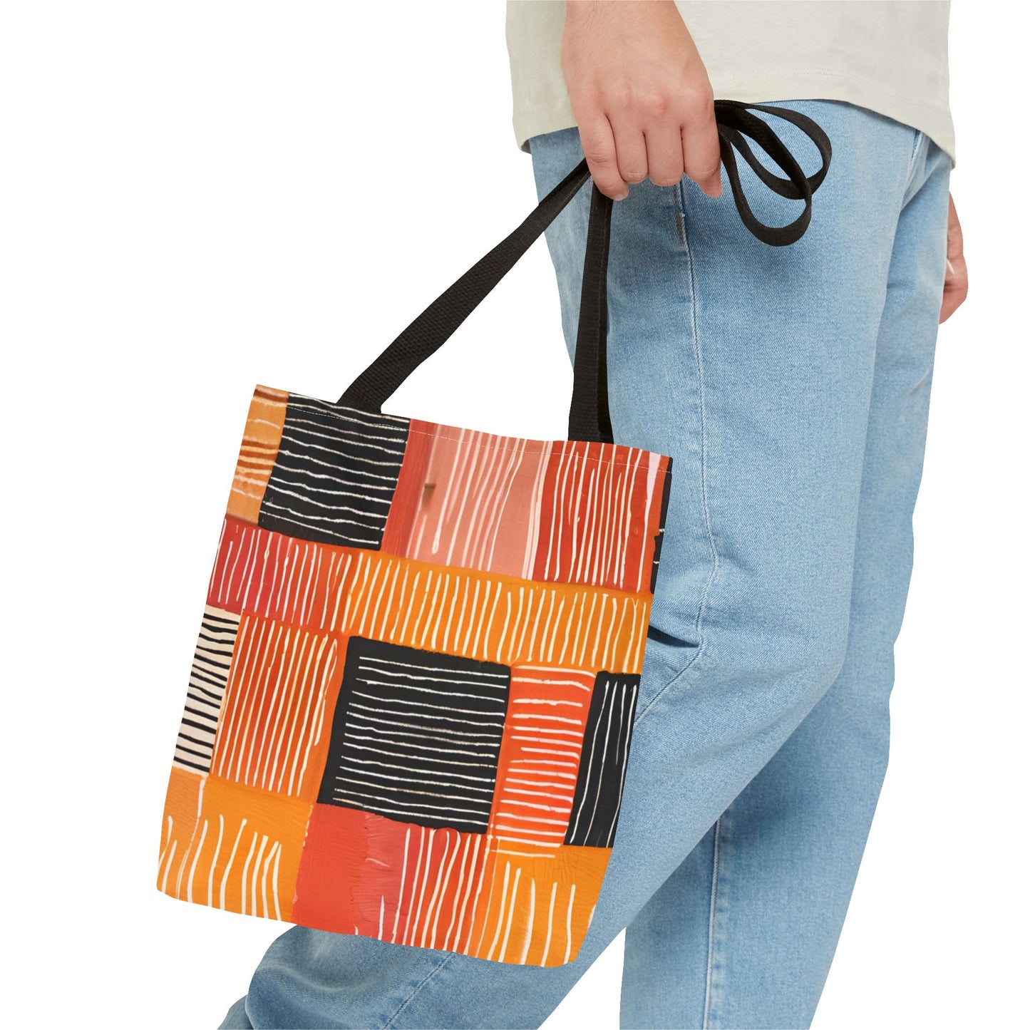 Bold Multicolor Patchwork Tote Bag