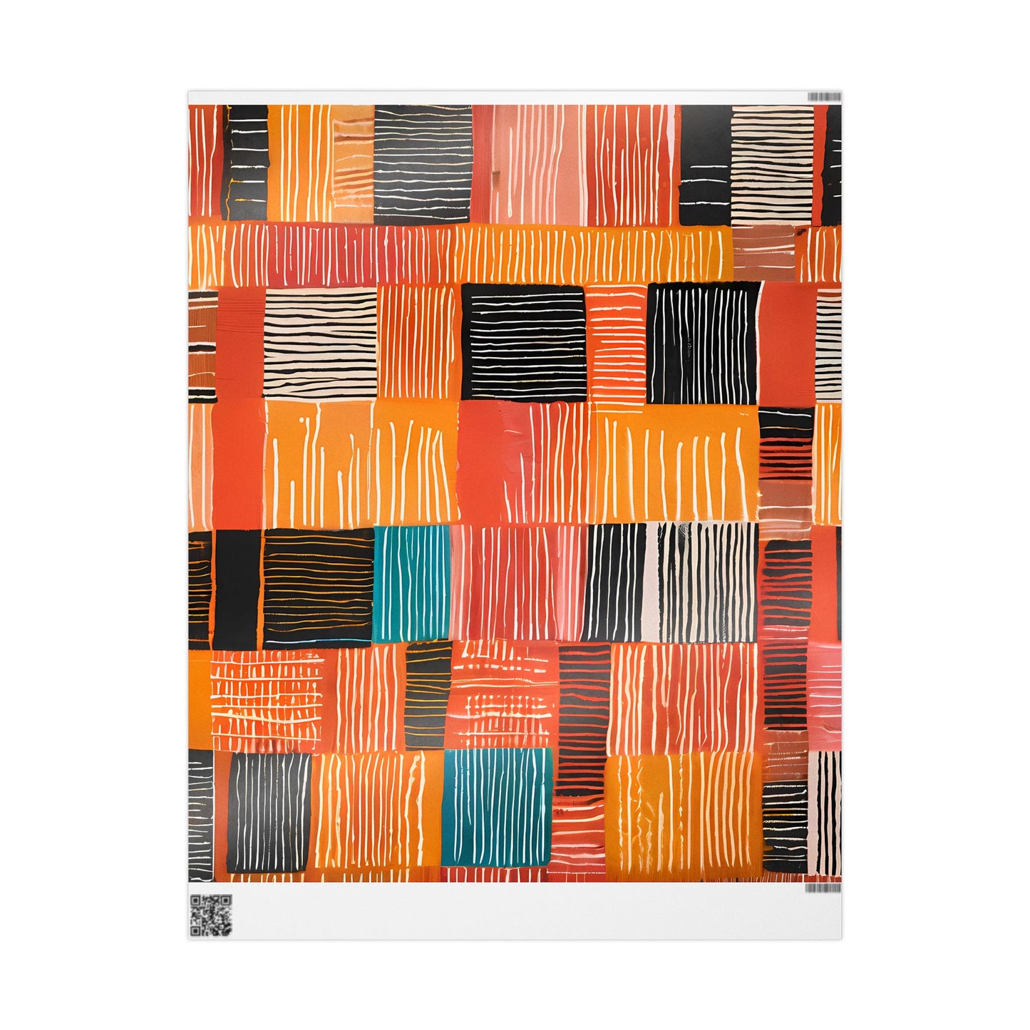 Abstract African Patchwork Gift Wrap