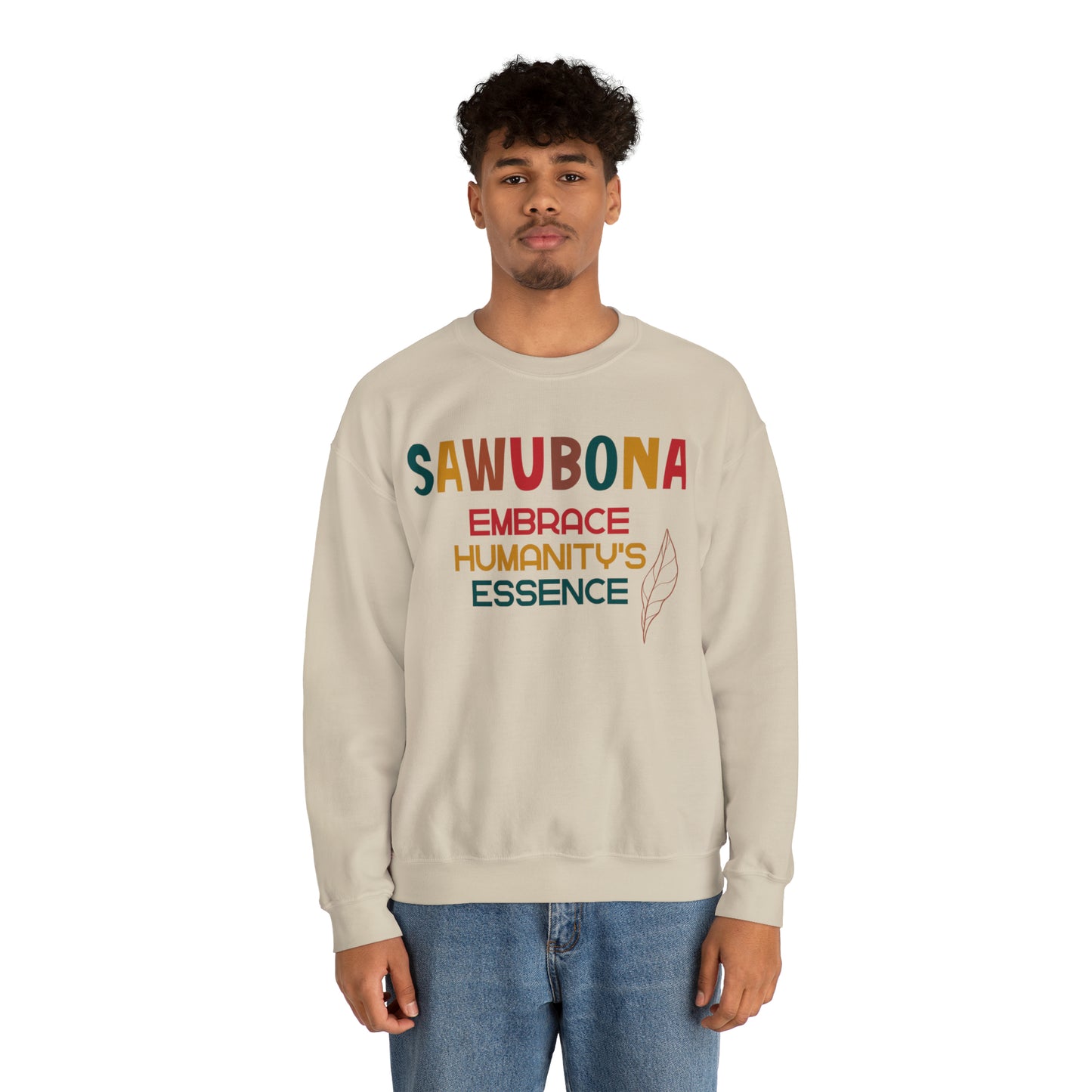 SAWUBONA Humanity's Essence Crewneck Sweatshirt