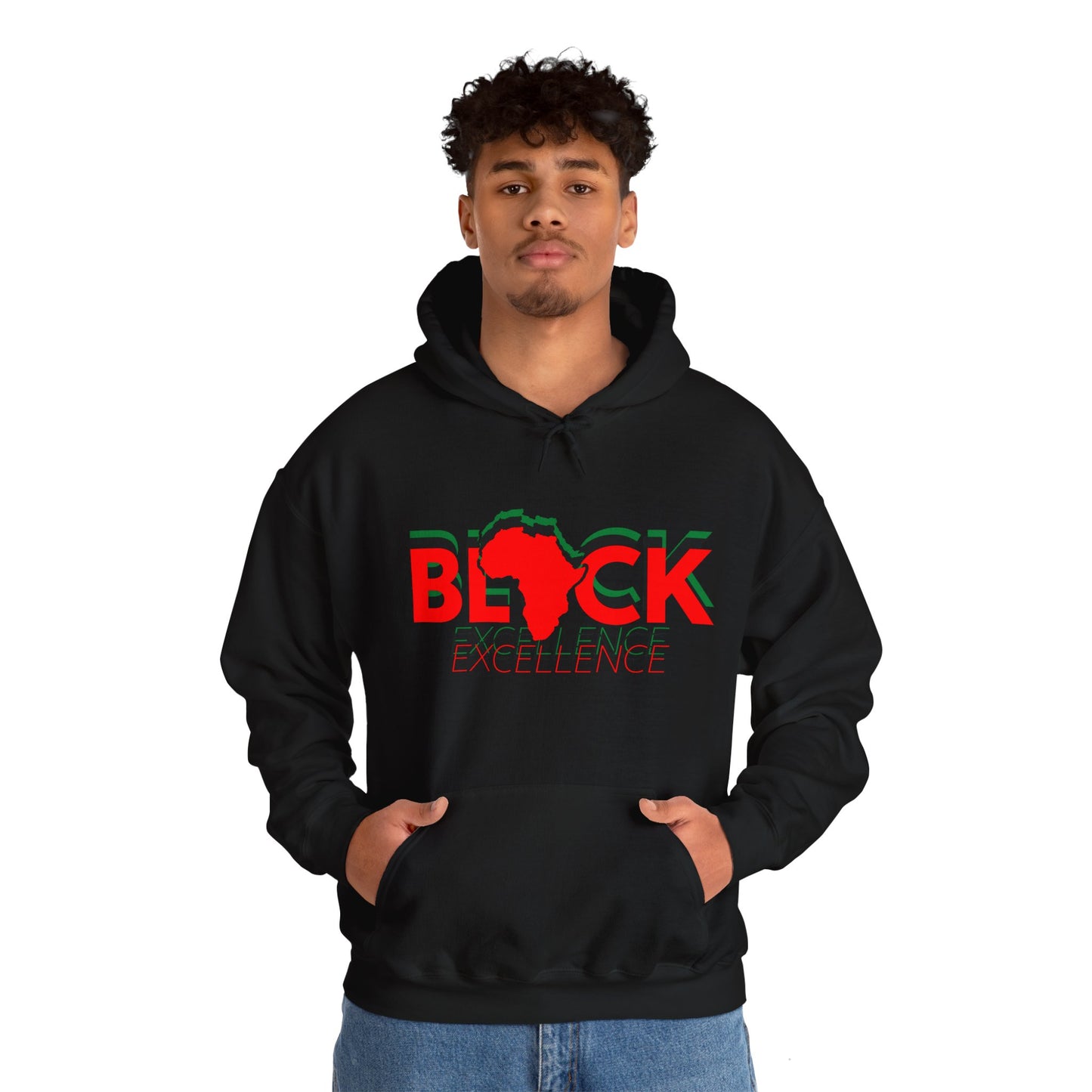 Black Excellence Afrocentric Hoodie - African Heritage Sweatshirt