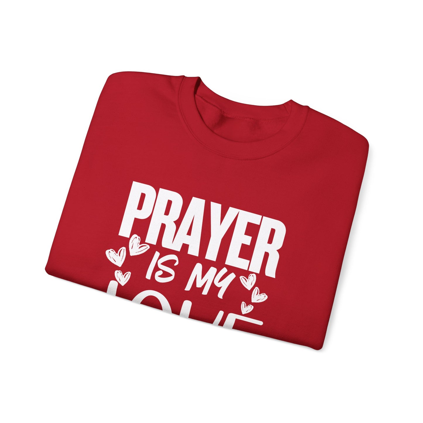 Prayer Language Crewneck Sweatshirt | Religious Valentine Gift