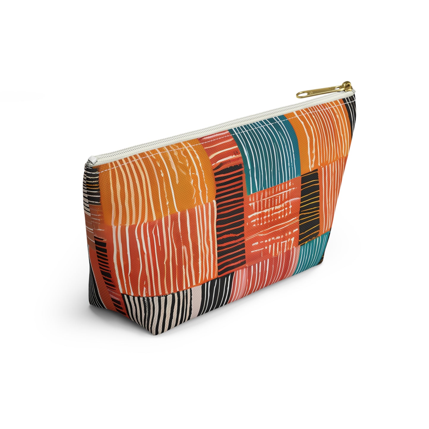 Bold Multicolor Patchwork Pouch