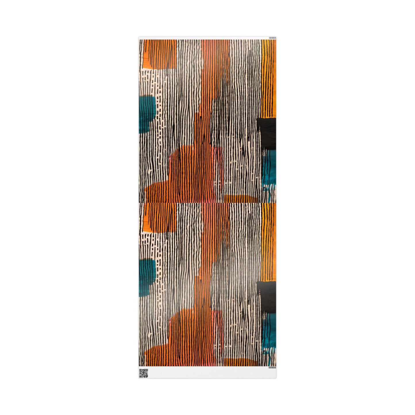 Multicolor Abstract Tribal Stripes Wrapping Paper