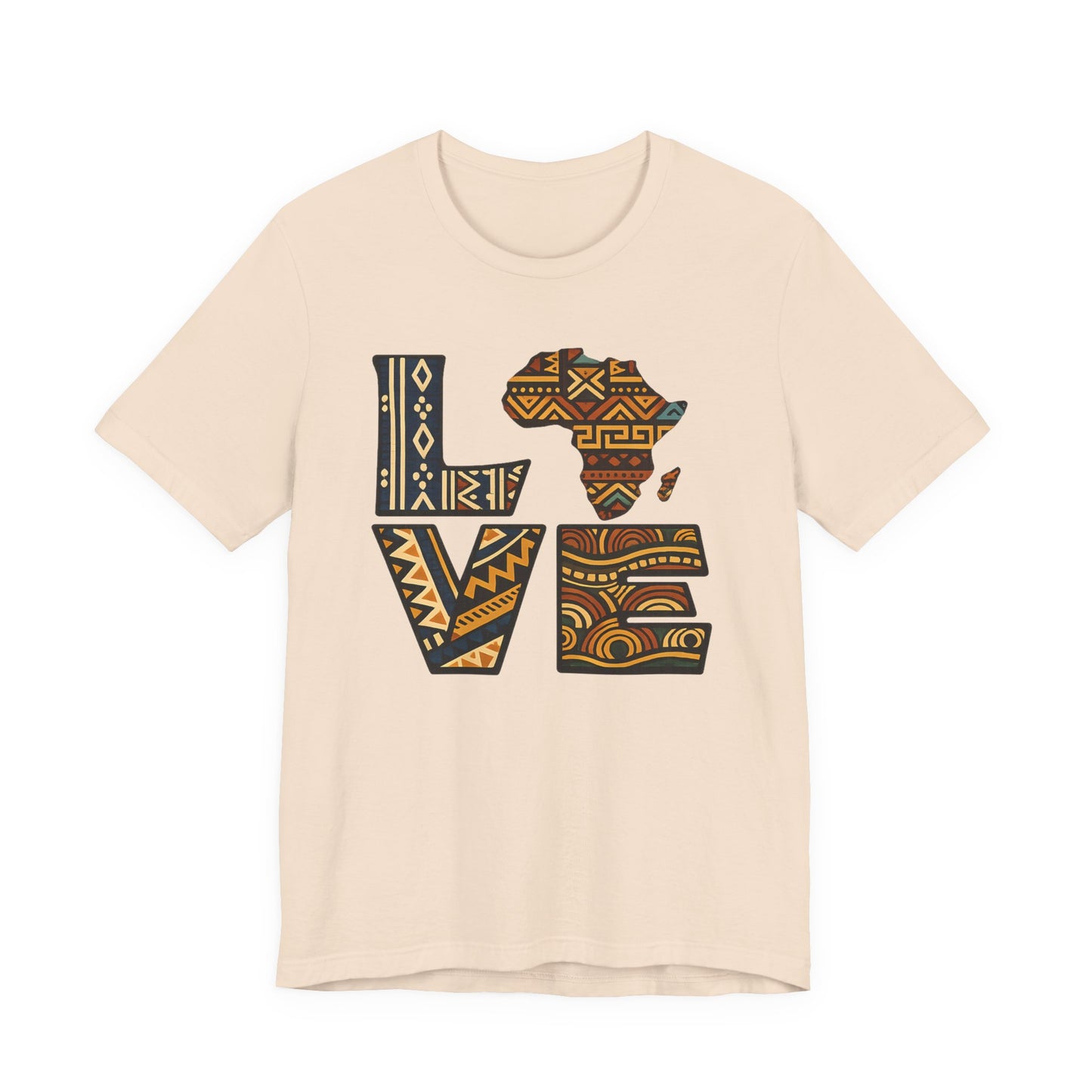 Love Africa T-Shirt — Tribal Pattern Africa Heart Tee