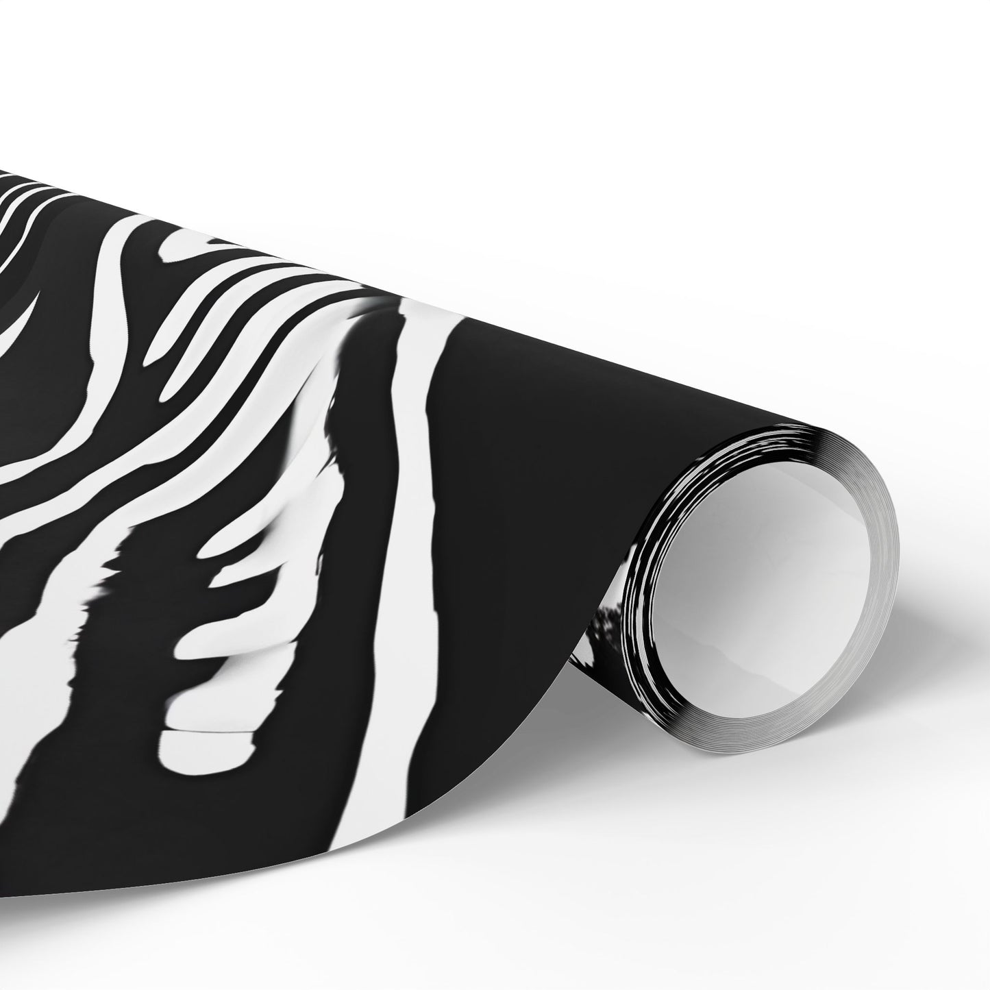 Bold Abstract Black & White Wrapping Paper – Tribal Line Art