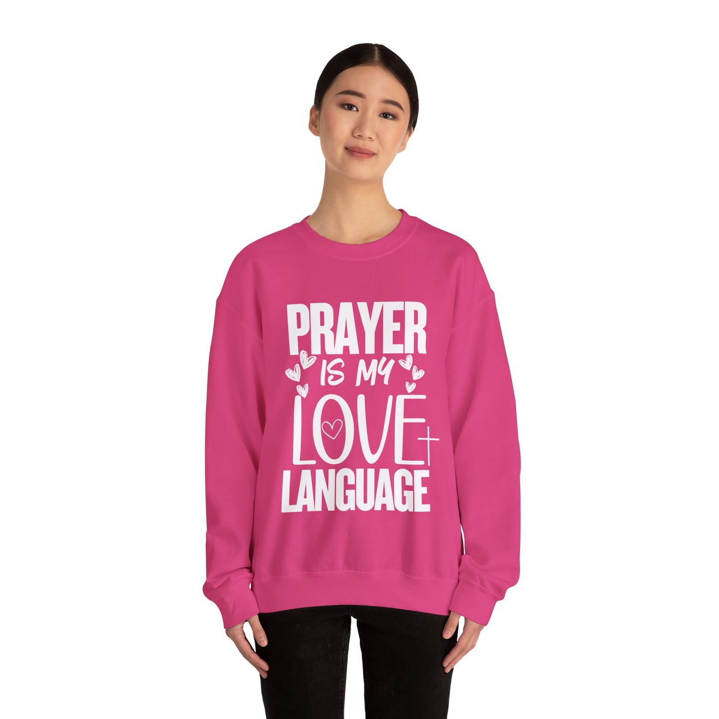 Prayer Language Crewneck Sweatshirt | Religious Valentine Gift