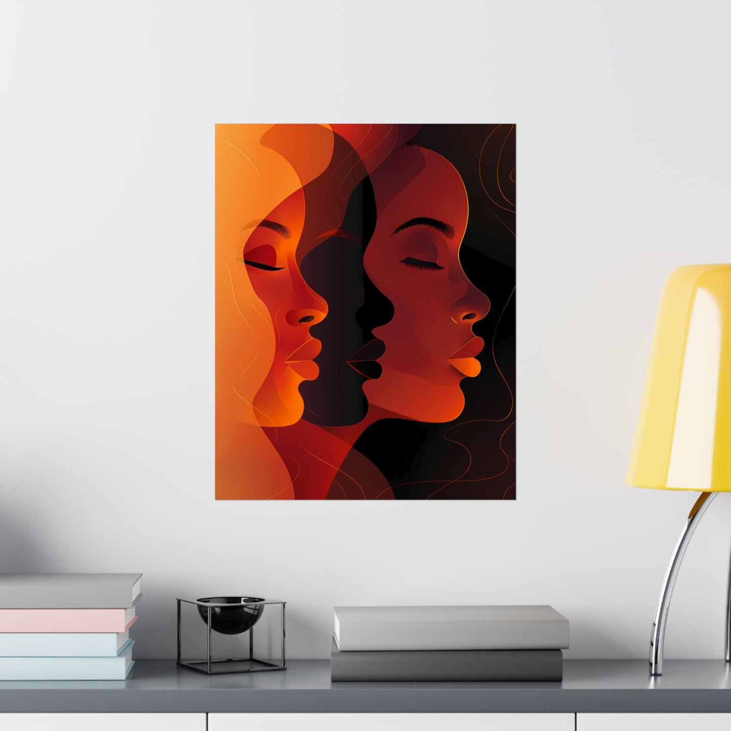 Bold Melanin Expressions: Afrocentric Abstract Art Celebrating Diversity - Vertical Posters