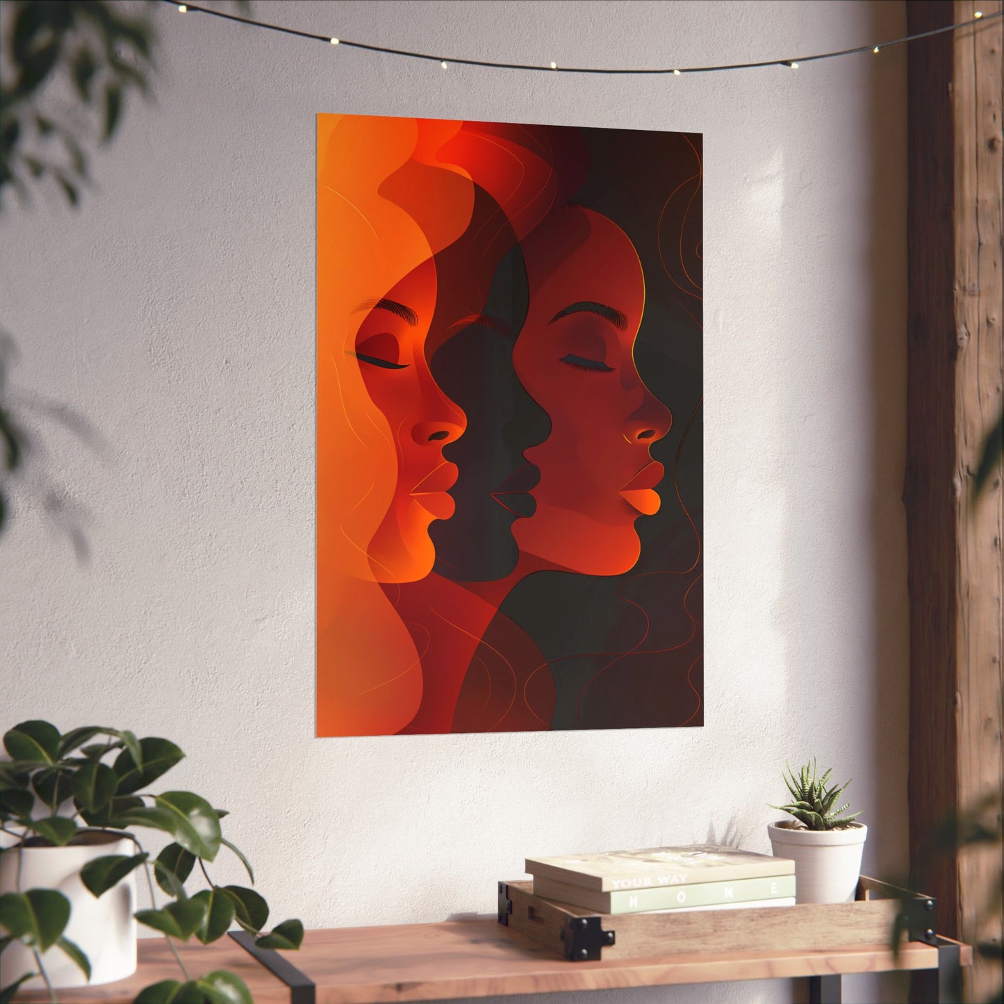 Bold Melanin Expressions: Afrocentric Abstract Art Celebrating Diversity - Vertical Posters