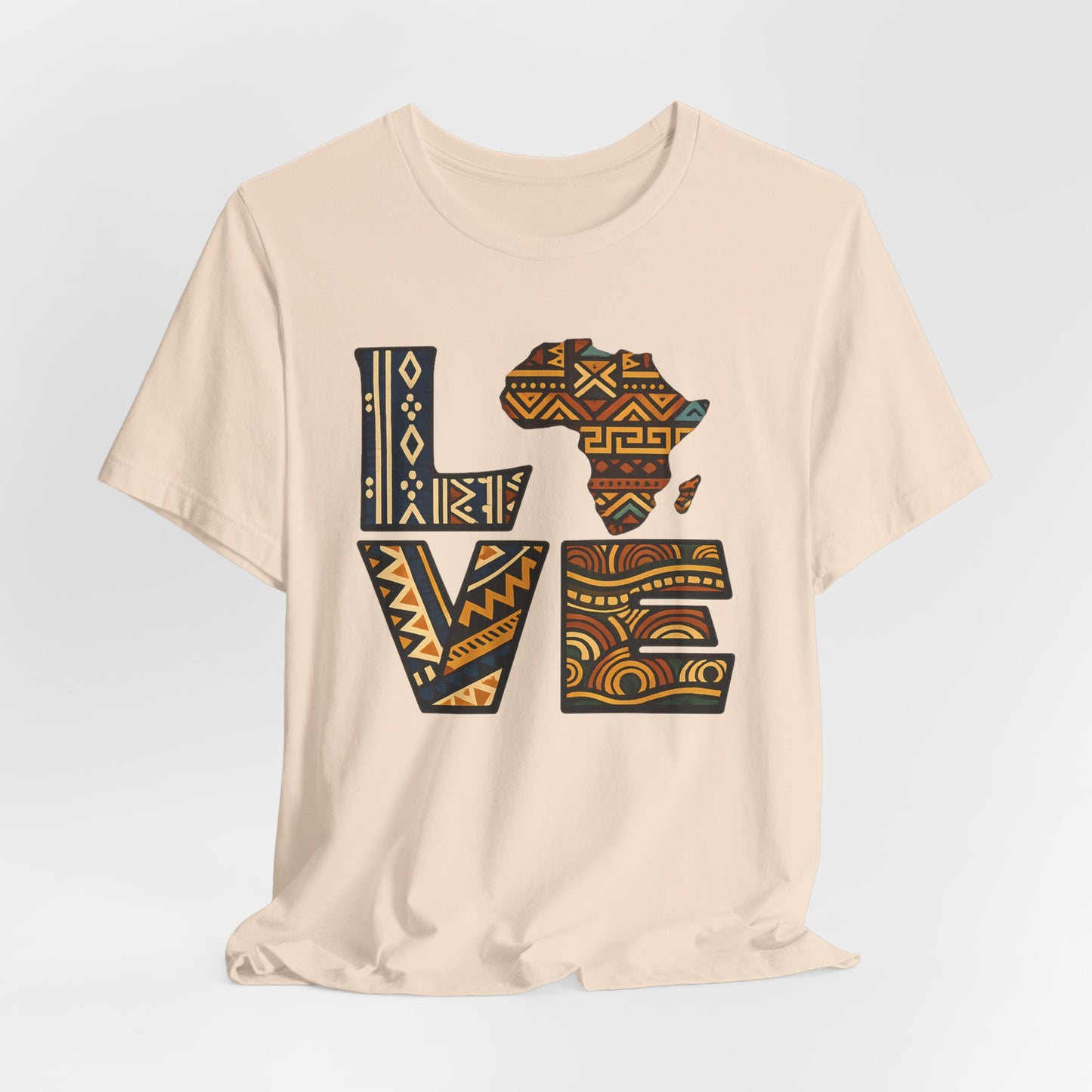 Love Africa T-Shirt — Tribal Pattern Africa Heart Tee