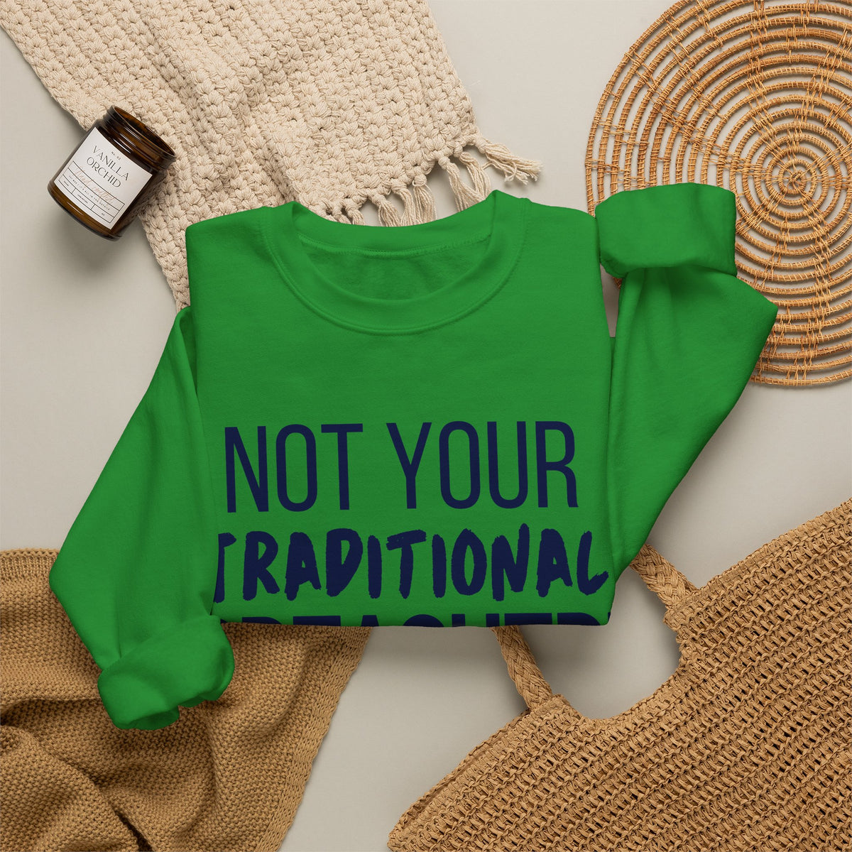 Not Your Traditional Preacher Sweatshirt — Christian Faith Crewneck