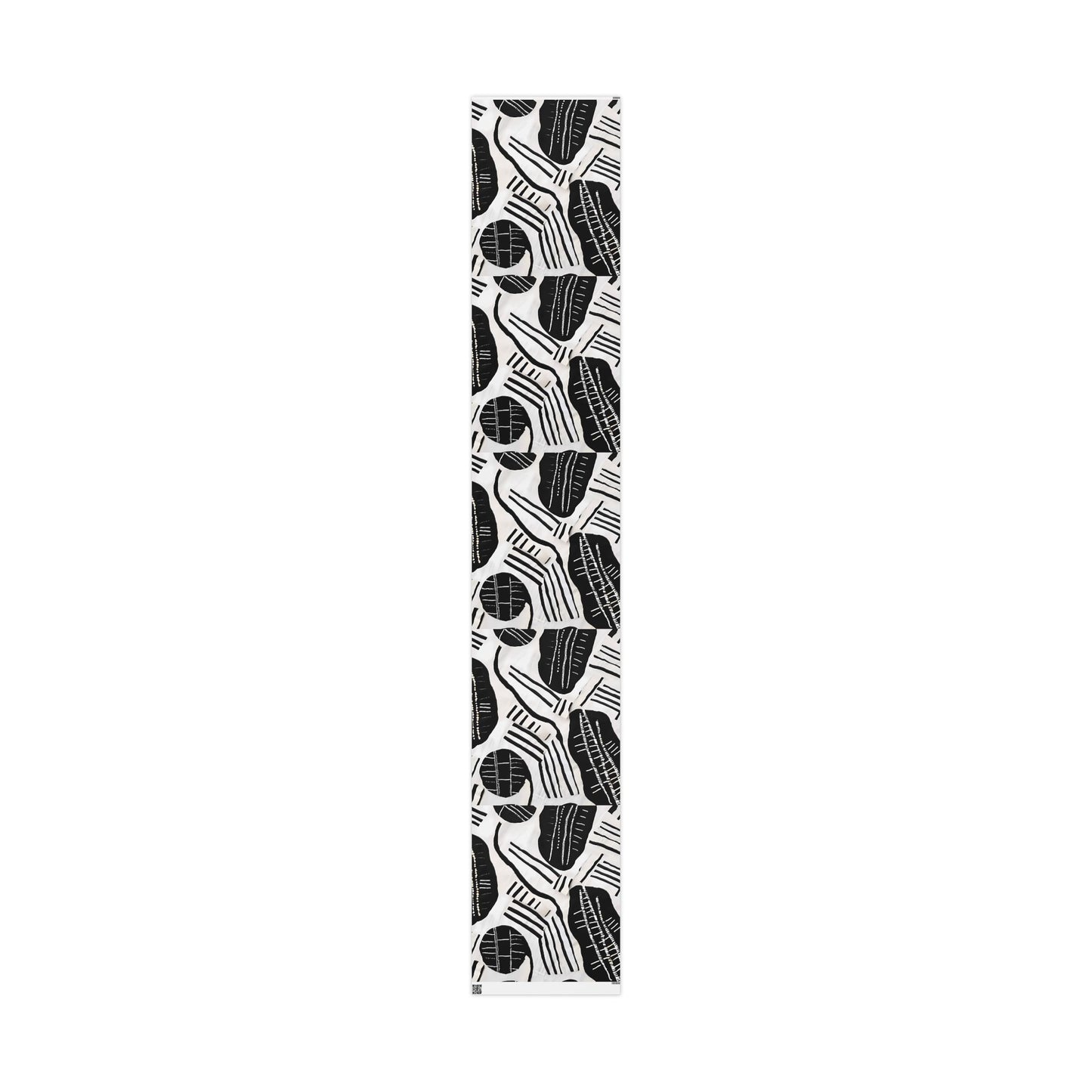 Abstract Tribal Patterns Gift Wrap – Monochrome Design