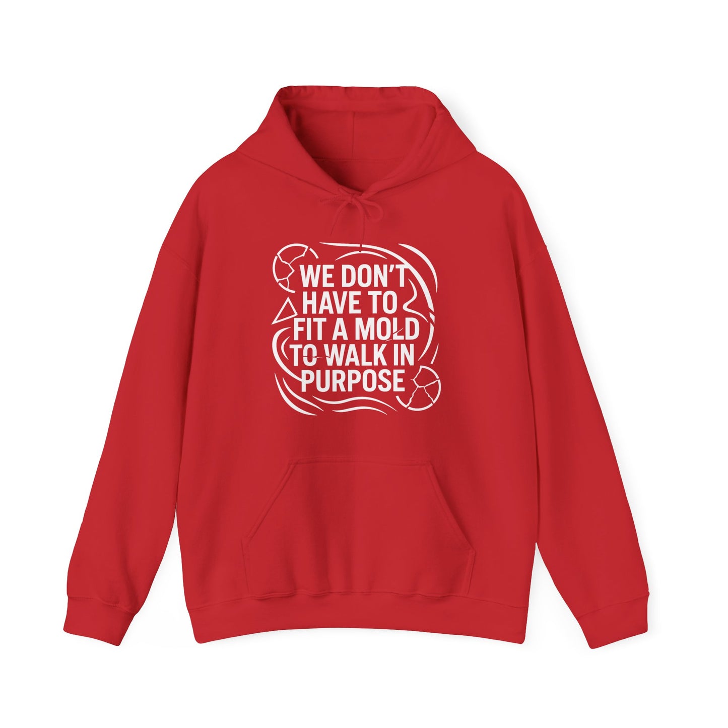 Purposeful Walk Unisex Hooded Sweatshirt, Inspirational Hoodie, Gift for Her, Motivational Sweatshirt, Cozy Pullover