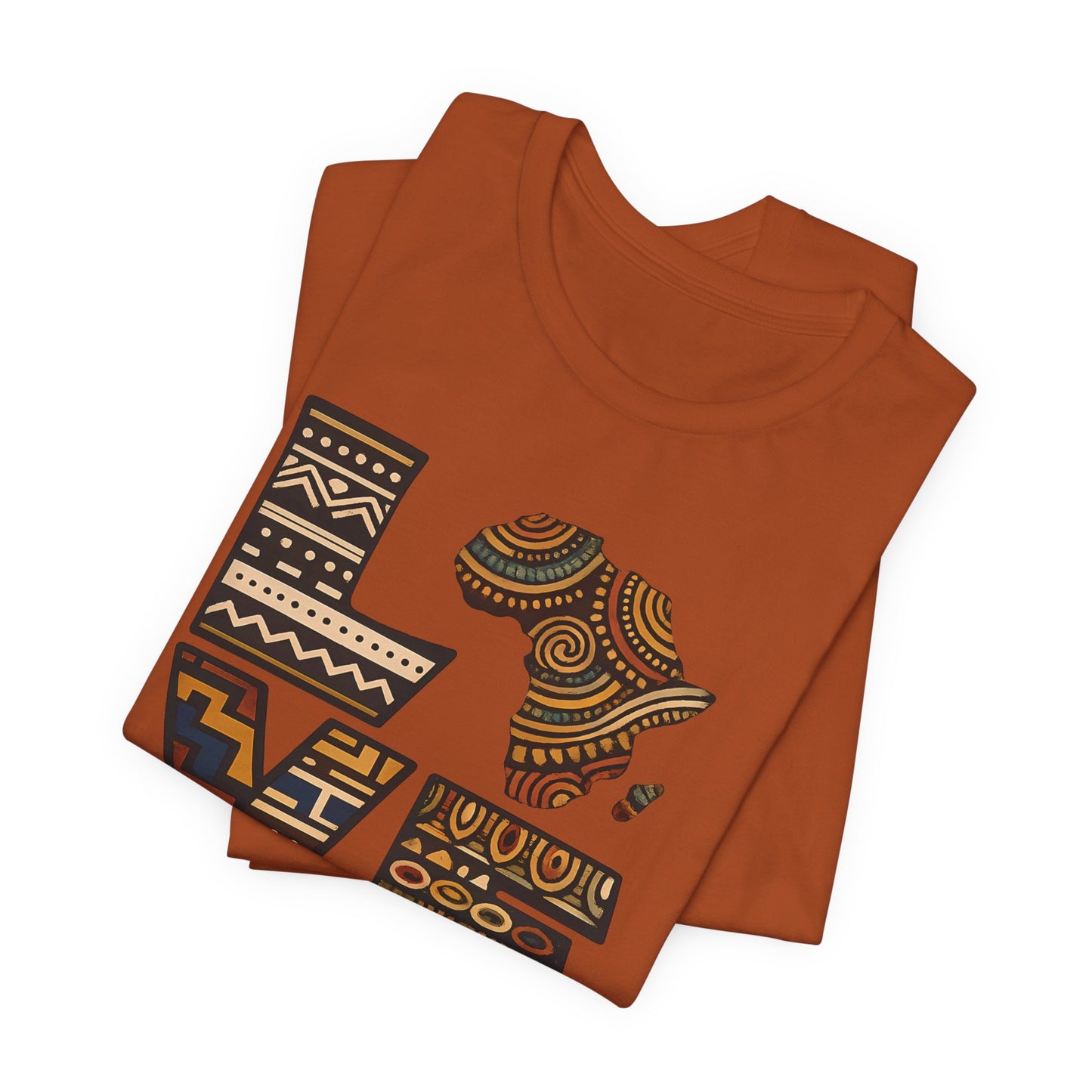 Love Africa T-Shirt — Tribal Pattern Africa Heart Tee