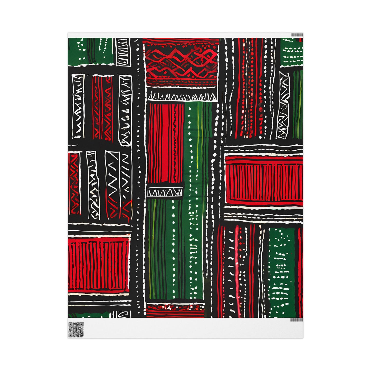 Festive Kente-Inspired Wrapping Paper