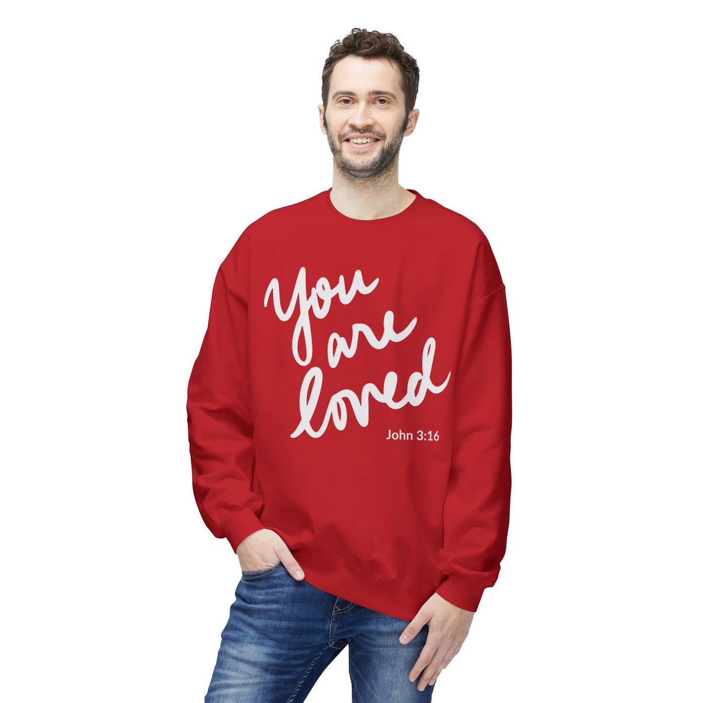 You are Loved Christian Affirmation Sweatshirt