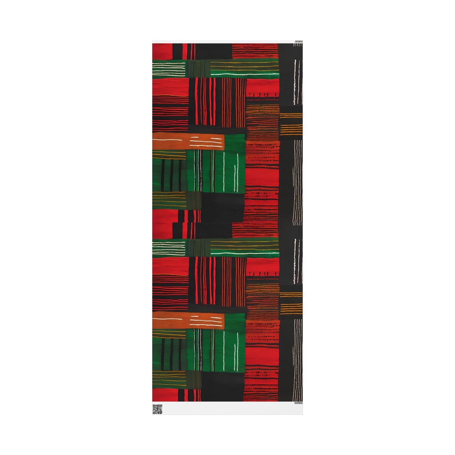 Cultural Kente-Inspired Wrapping Paper