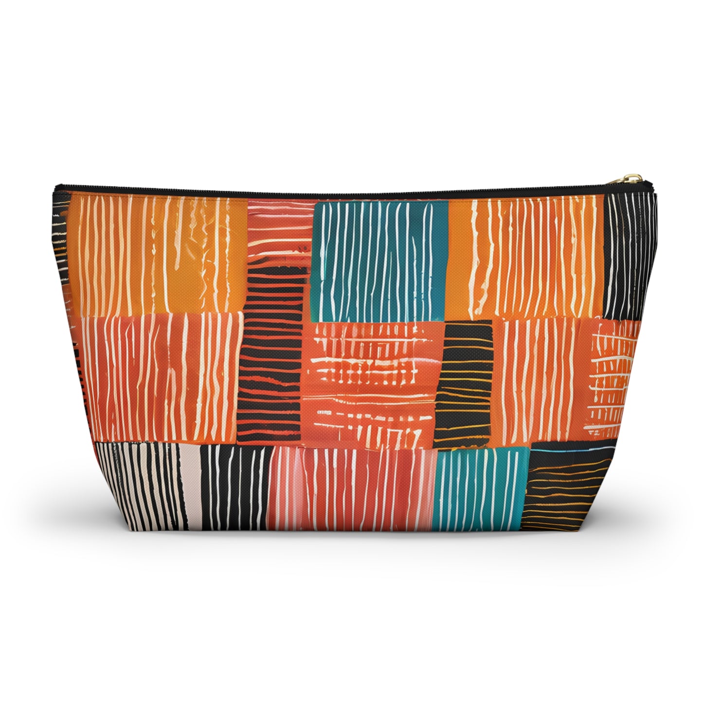 Bold Multicolor Patchwork Pouch