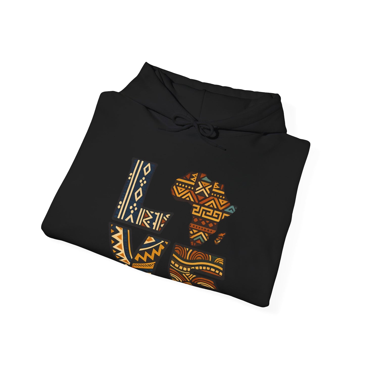 Love Africa Hoodie — African Print LOVE Graphic Sweatshirt
