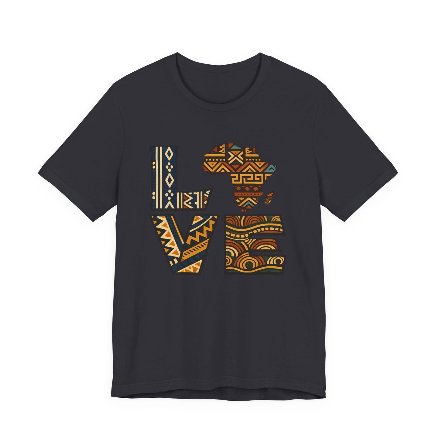 Love Africa T-Shirt — Tribal Pattern Africa Heart Tee