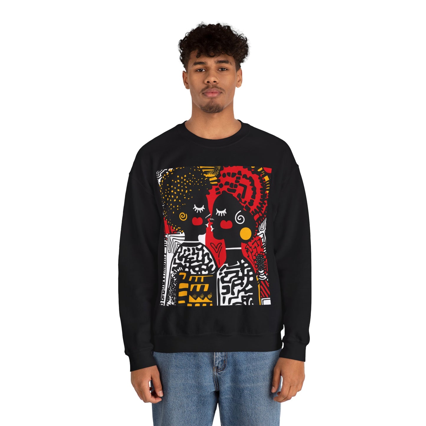 Afro Love Harmony Crewneck Sweatshirt