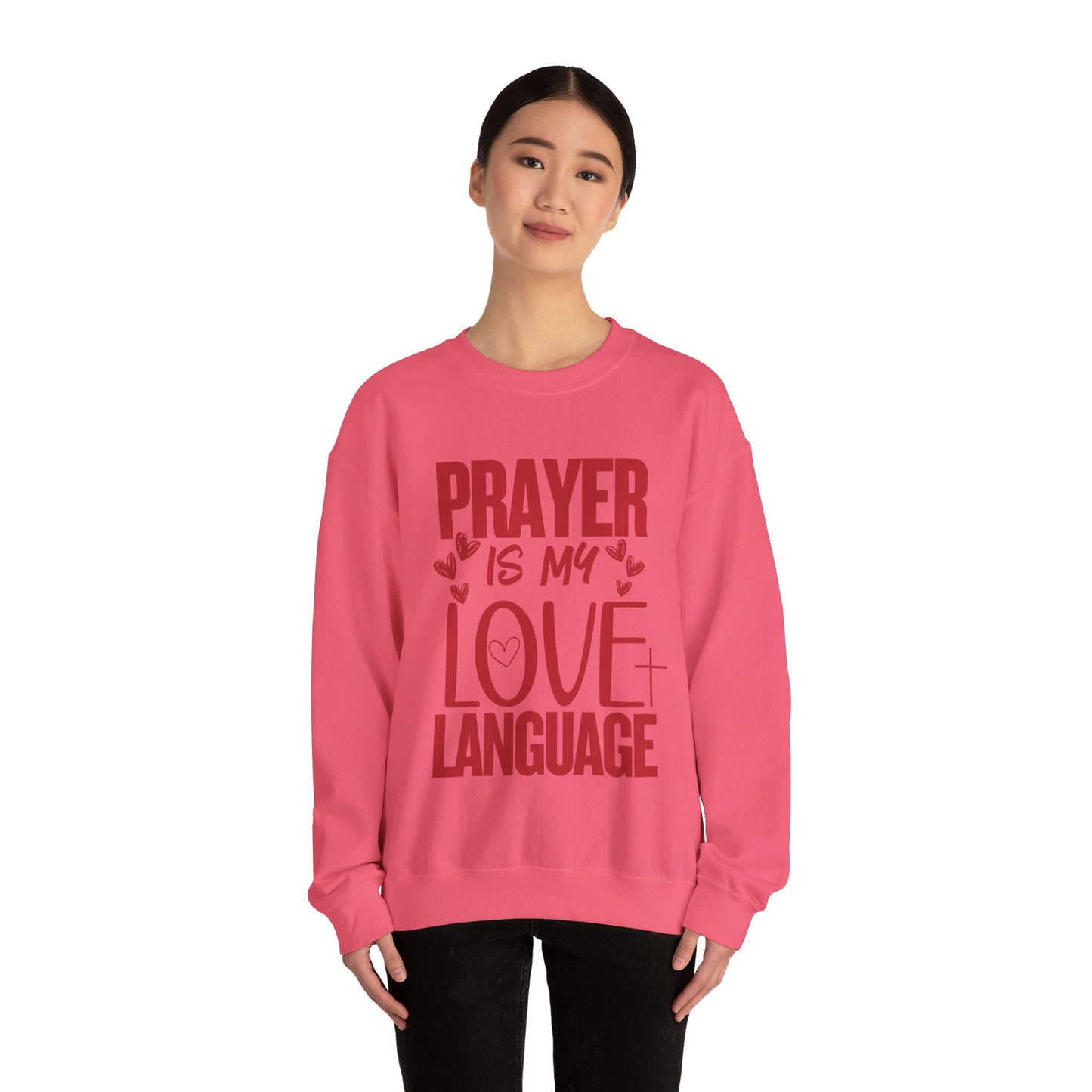 Prayer Language Crewneck Sweatshirt | Religious Valentine Gift