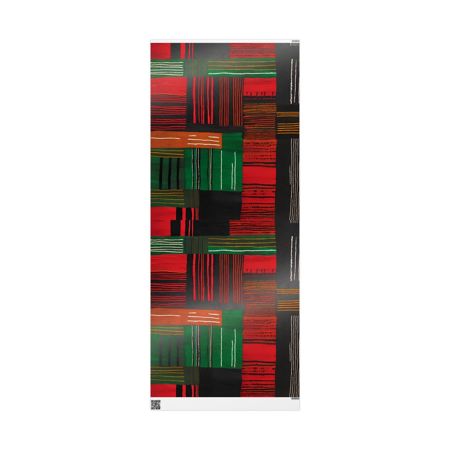 Cultural Kente-Inspired Wrapping Paper