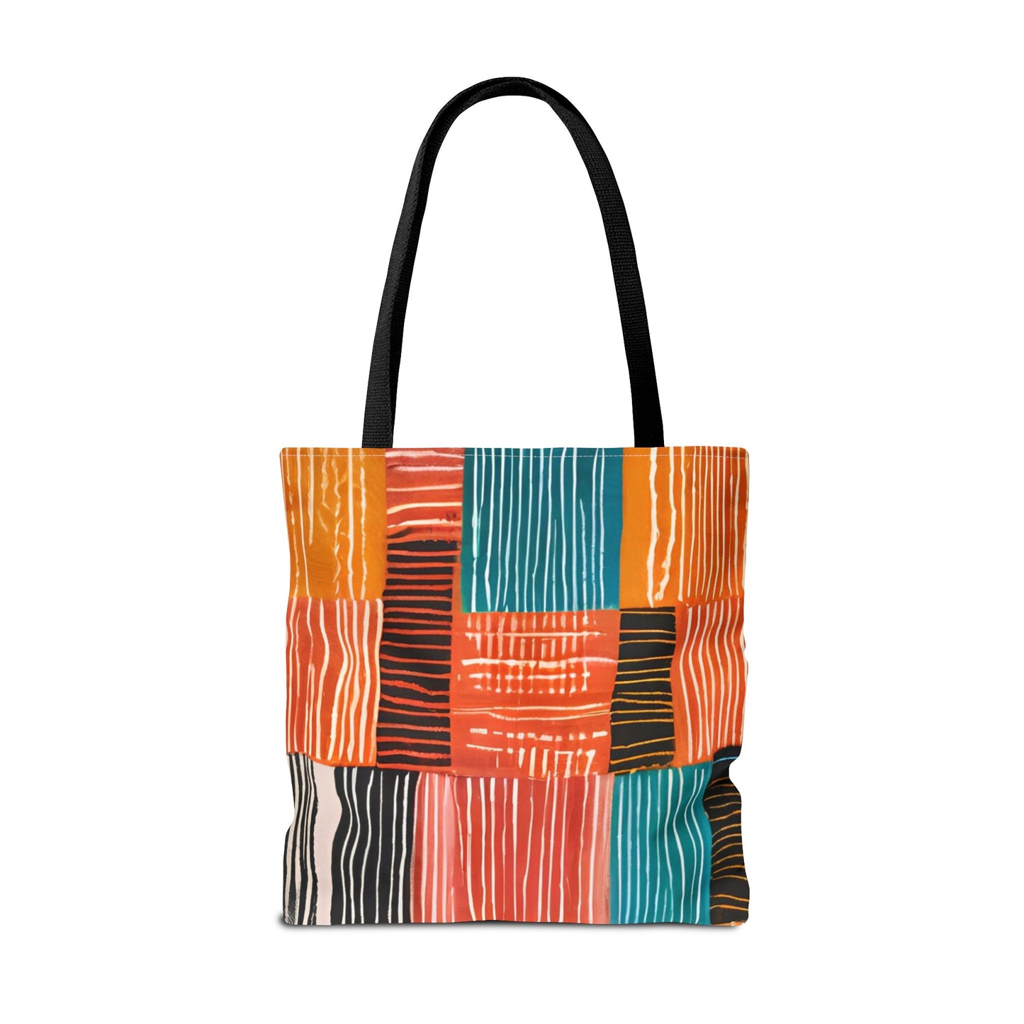 Bold Multicolor Patchwork Tote Bag