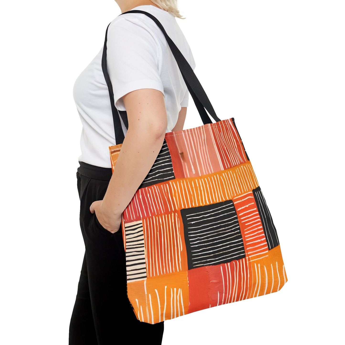 Bold Multicolor Patchwork Tote Bag