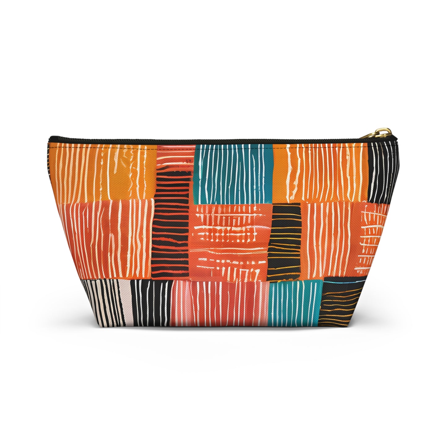 Bold Multicolor Patchwork Pouch