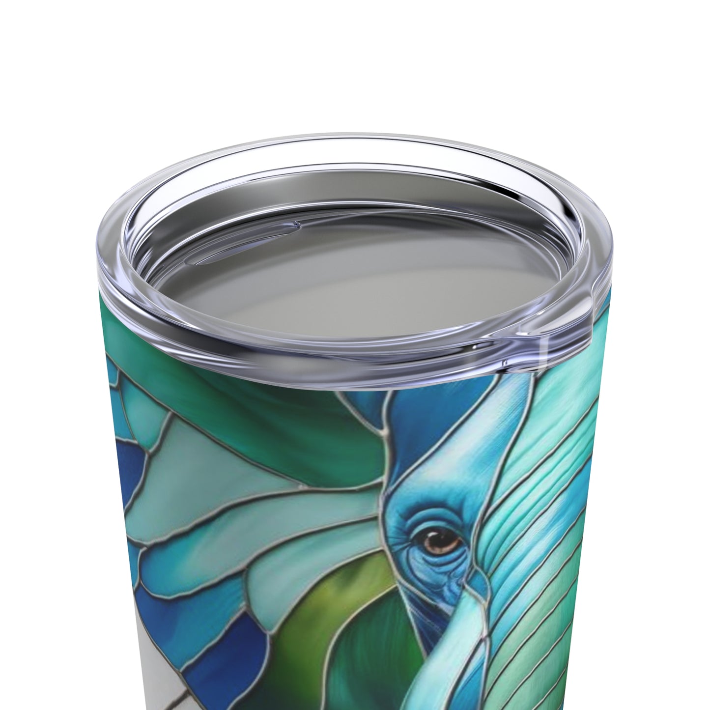 Stained Glass Elephant Tumbler