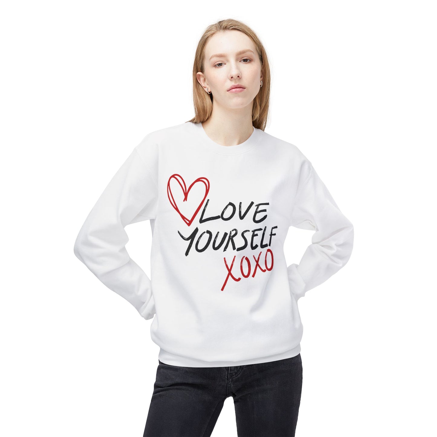 Love Yourself Affirmation Sweatshirt - Gift for Valentine's Day